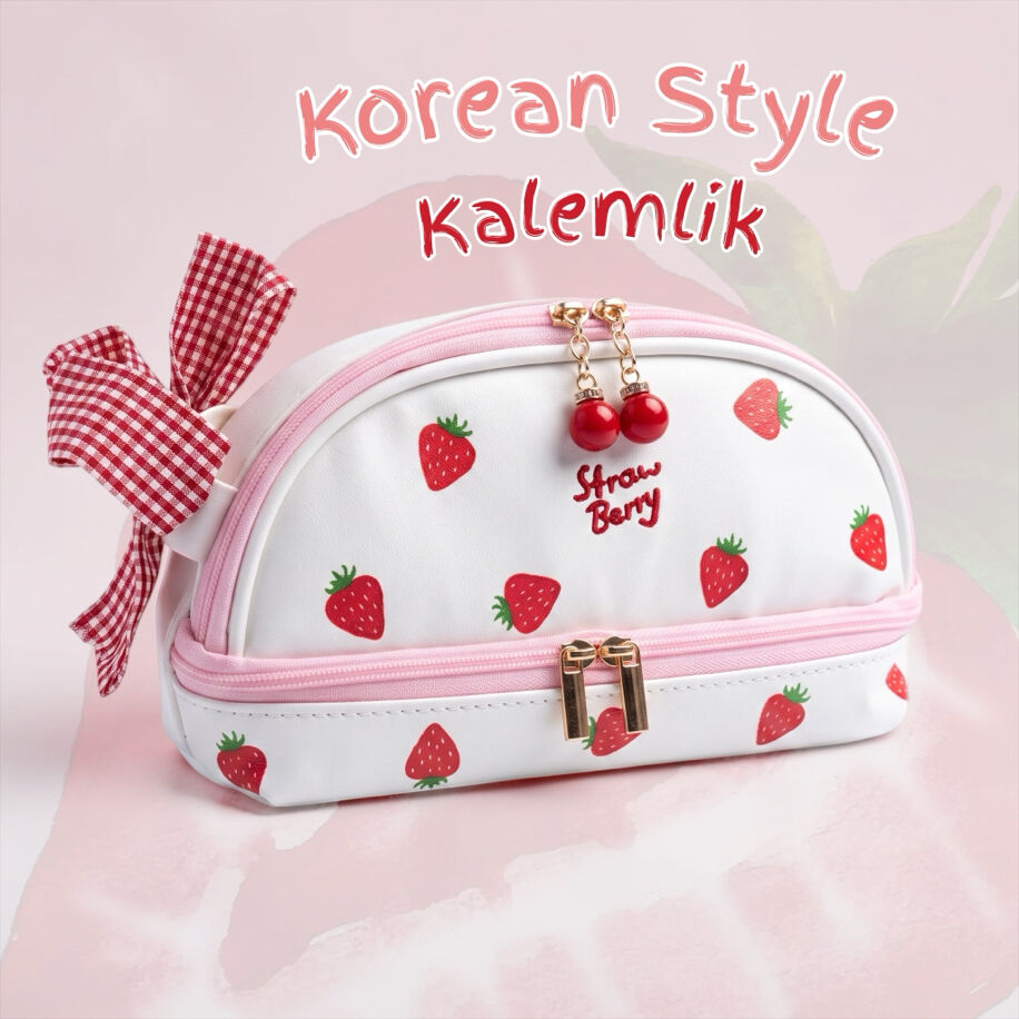 Strawberry Kawaii Kalem Çantası