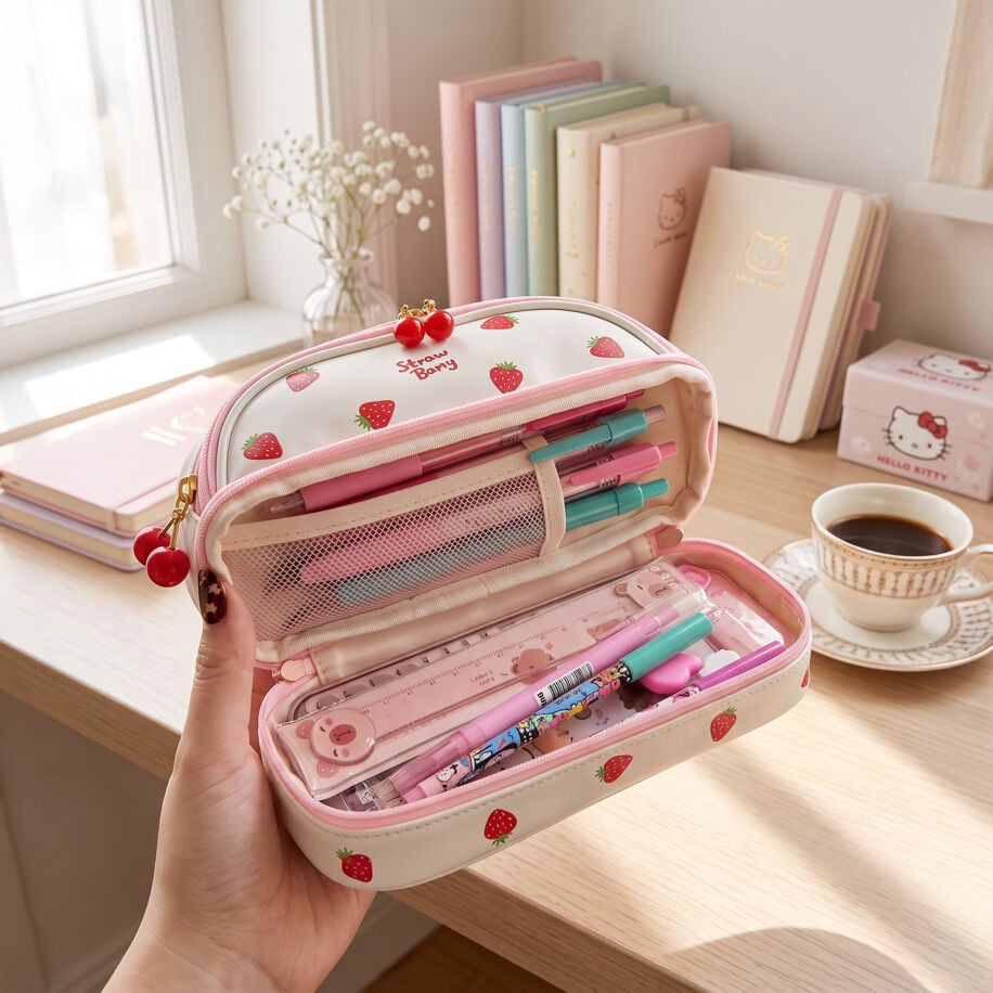 Strawberry Kawaii Kalem Çantası