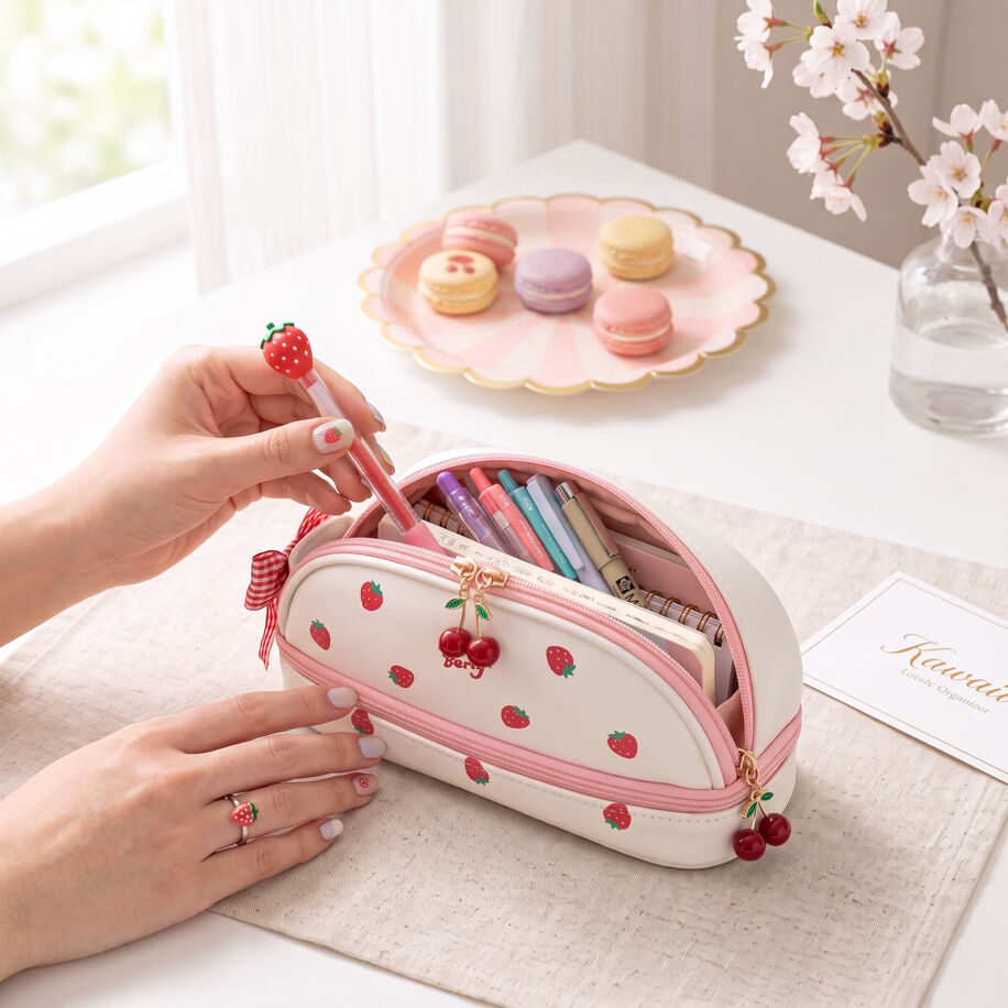 Strawberry Kawaii Kalem Çantası
