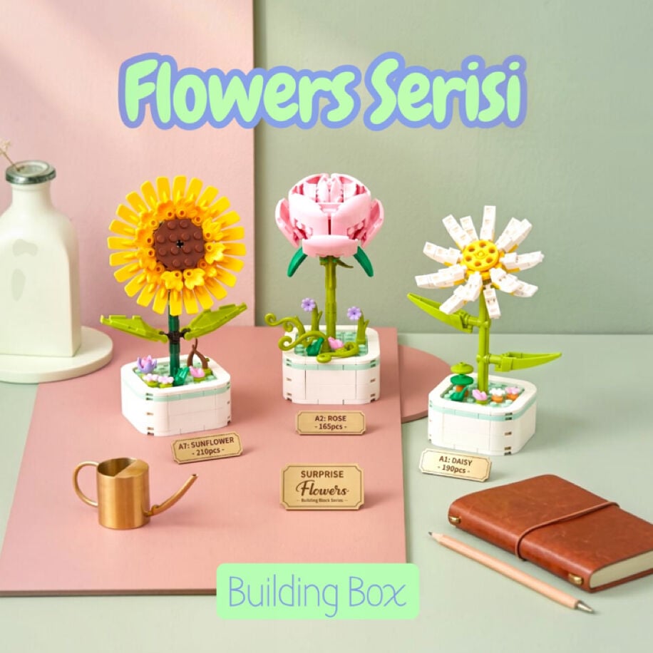 Building Box Large (Flowers Series)